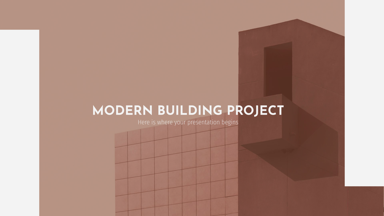 现代建筑项目PowerPoint模板